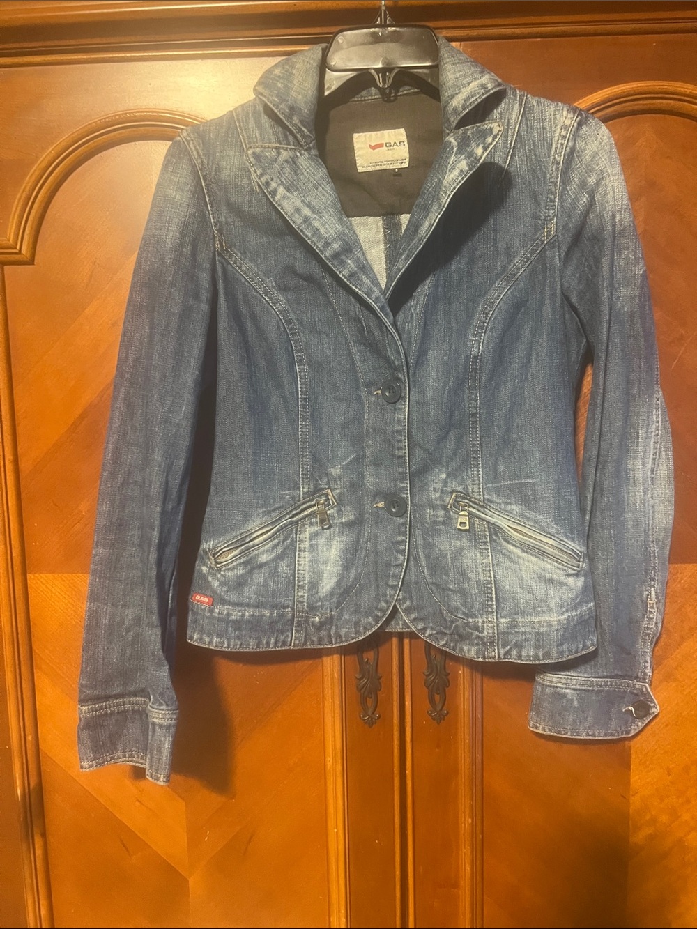GAS Jean Denim Blazer - Distressed Blue (BIN 2-49)